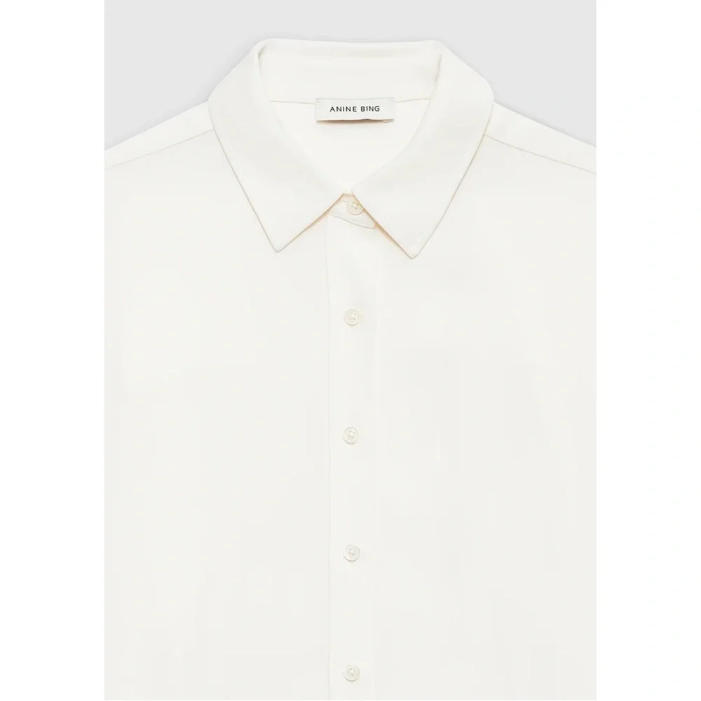 Anine Bing Braxton Shirt in Ivory Color (Medium) - Picture 4 of 10